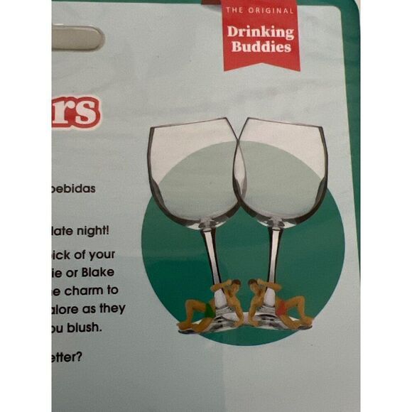 NPW Wine Drink Markers  Charmers Drinking Buddies Set Of 4 - Picture 9 of 10